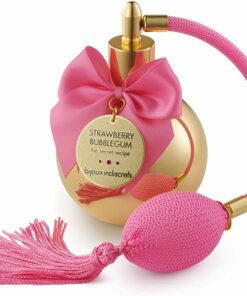Bijoux Indiscrets - Bubblegum Body Mist, spray corpo al profumo classico intenso di fragola (senza alcool), 100 ml