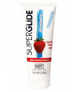 LUBRIFICANTE INTIMO COMMESTIBILE EDIBLES SUPERGLIDE LUBE 75ML FRAGOLA