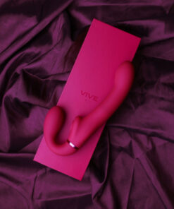VIBRATORE VAGINALE ANALE STRAP ON DUAL PULSE-WAVE & AIRWAVE STRAPLESS STRAPON PINK